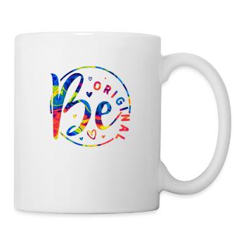 Be original vector design symbol retro quote label - Mug - white - Right