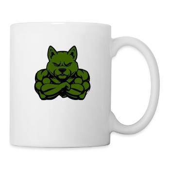 dog comic fit - Tasse - Weiß - Rechts