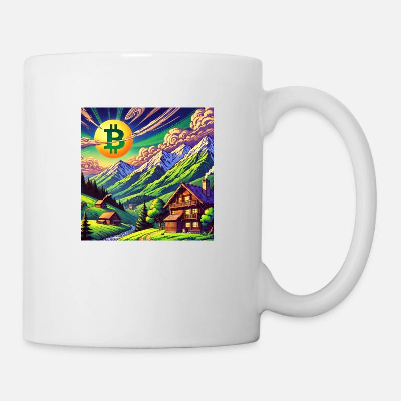 BTC with view - Mug blanc - blanc