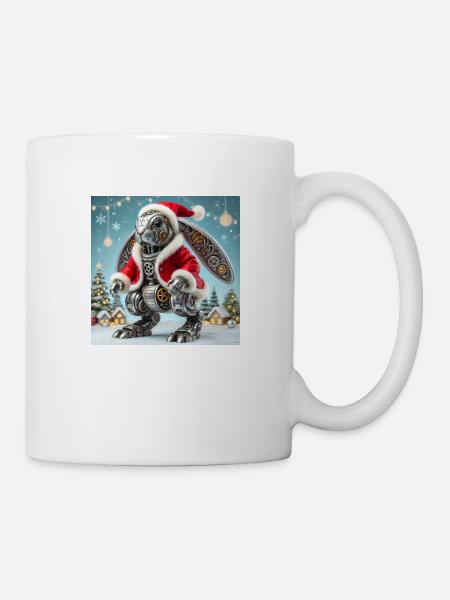 Weihnachtshase - Tasse - Weiß
