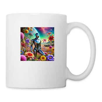 Roboter - Tasse - Weiß - Rechts