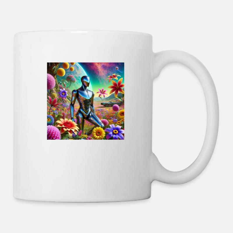 Roboter - Tasse - Weiß