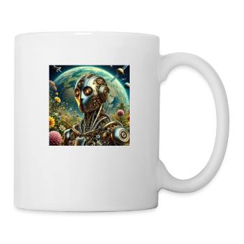Roboter - Tasse - Weiß - Rechts