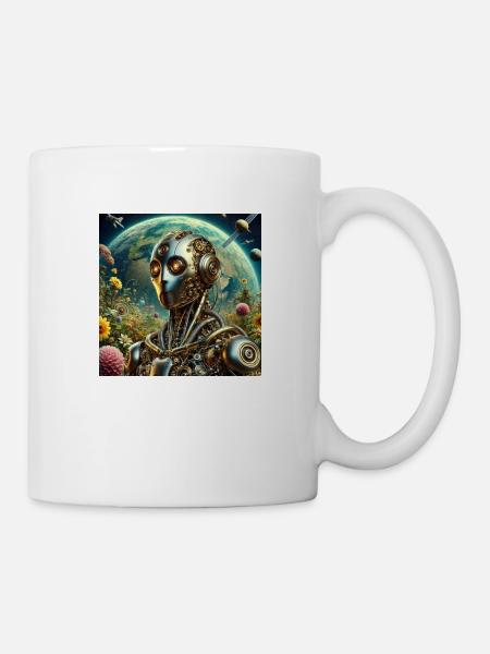 Roboter - Tasse - Weiß