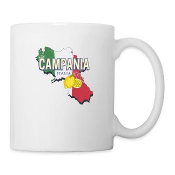 Campanie Italie Région Rétro Carte Murale Vintage - Mug blanc - blanc - Droite