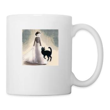 À propos d’un chat qui... - Mug blanc - blanc - Droite