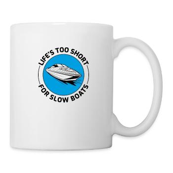 Conception de style de vie en hors-bord pour les amateurs de navigation rapide - Mug blanc - blanc - Droite