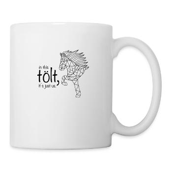 Pferde - Pferd - Tölten - Tölt - Reiten - Reiterin - Tasse - Weiß - Rechts