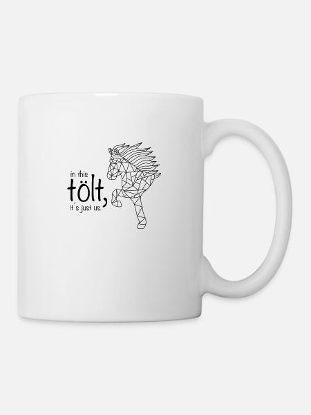 Pferde - Pferd - Tölten - Tölt - Reiten - Reiterin - Tasse - Weiß