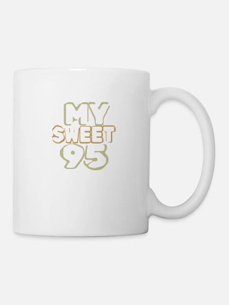 Geburtstag 95 - Tasse - Weiß