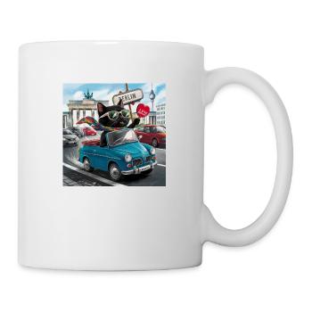 Cat on tour - I love Germany! - Berlin - Tasse - Weiß - Rechts