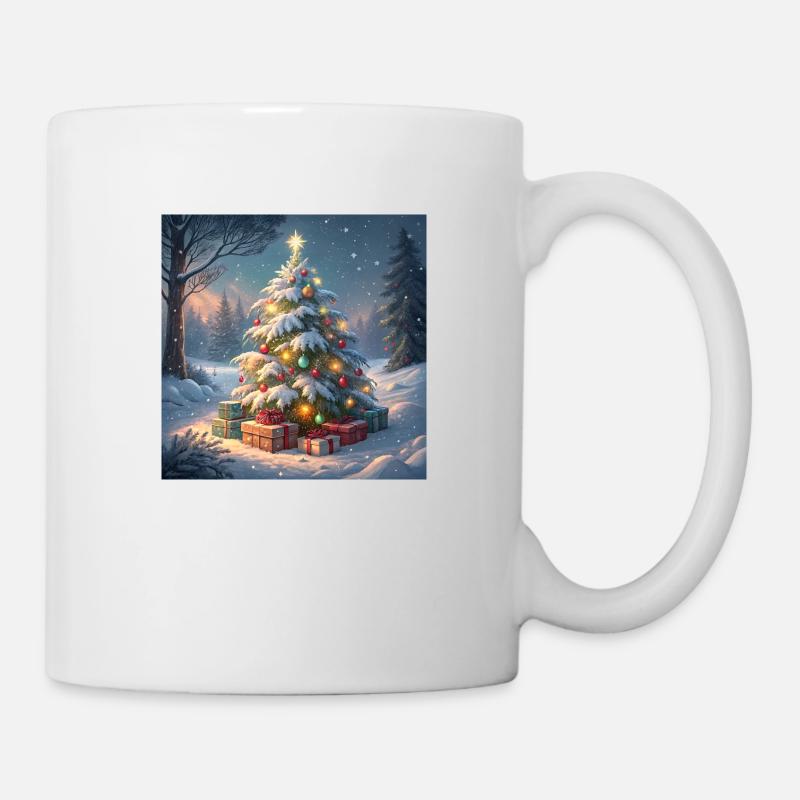 Arbre de Noël - Mug blanc - blanc