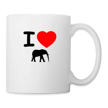 Elephants - Mug - white - Right