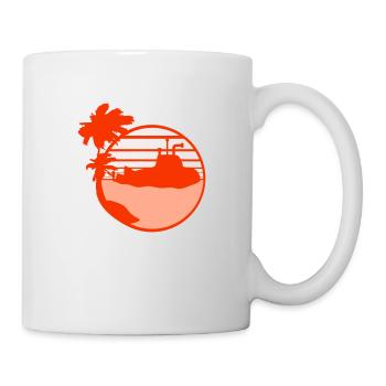 U-Boot Taucht Unterwasser Unterseeboot Wasser Boot - Tasse - Weiß - Rechts