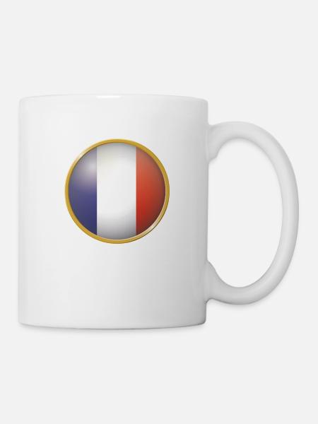 Frankreich Emblem - Tasse - Weiß