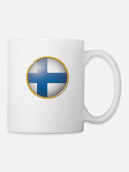 Finnland Emblem - Tasse - Weiß