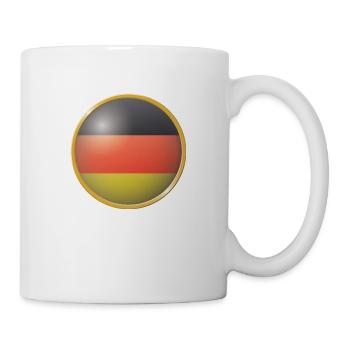 Deutschland Emblem - Tasse - Weiß - Rechts