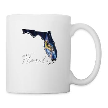 Universal Studios en Floride Carte de l’État FL - Mug blanc - blanc - Droite