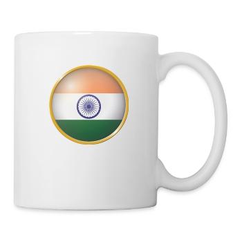 Indien Emblem - Tasse - Weiß - Rechts
