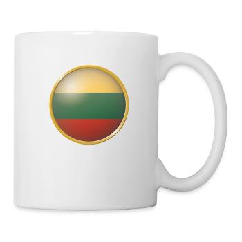 Litauen Emblem - Tasse - Weiß - Rechts