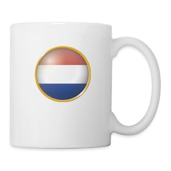 Niederlande Emblem - Tasse - Weiß - Rechts