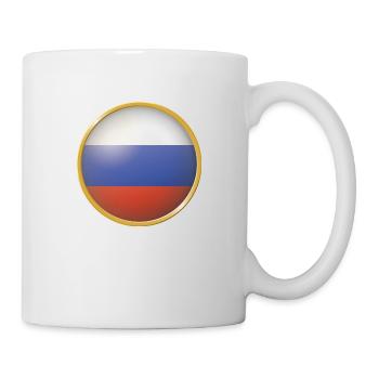 Russland Emblem - Tasse - Weiß - Rechts