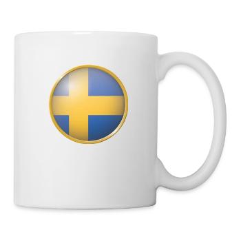 Schweden Emblem - Tasse - Weiß - Rechts