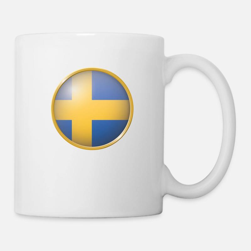 Schweden Emblem - Tasse - Weiß