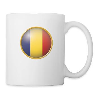 Rumänien Emblem - Tasse - Weiß - Rechts