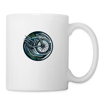 Un logo pour les cyclistes - Mug blanc - blanc - Droite
