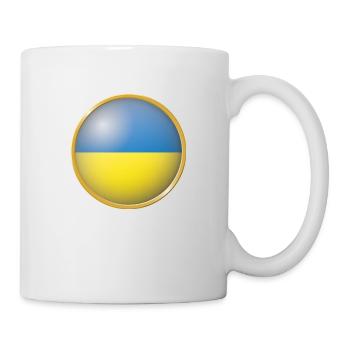 Ukraine Emblem - Tasse - Weiß - Rechts