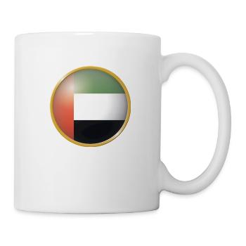 Vereinigte Arabische Emirate Emblem - Tasse - Weiß - Rechts