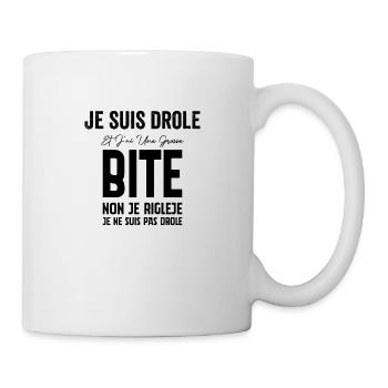 I'm funny and I have a big gift cock - Mug - white - Right