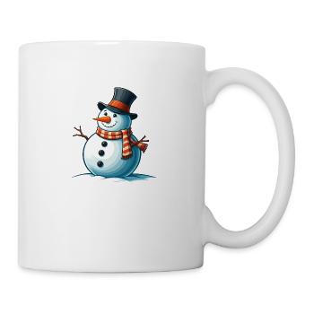 Bonhomme de neige - Mug blanc - blanc - Droite