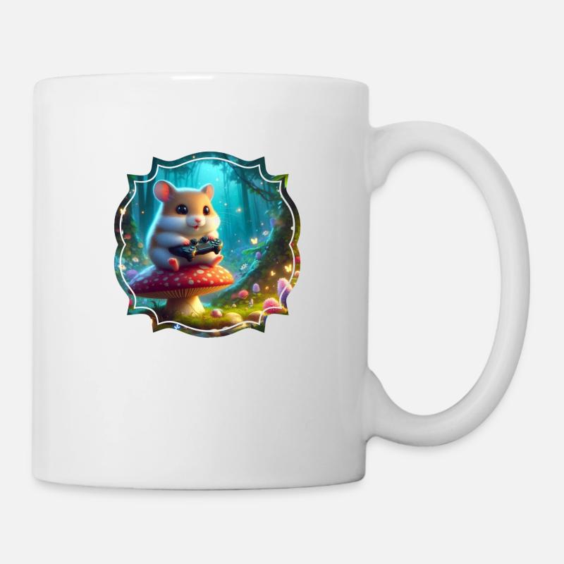 Zocker Hamster - Tasse - Weiß
