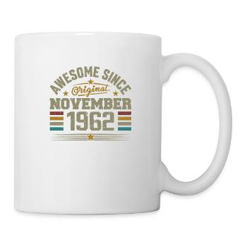 November 1962 Geburtstagsgeschenk | November 1962 - Tasse - Weiß - Rechts