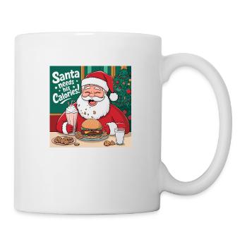 Santa’s Cheat Day - Funny Christmas Design - Mug blanc - blanc - Droite