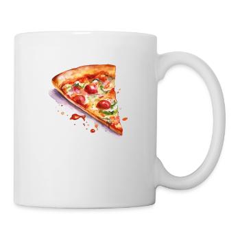 pizza - Mug blanc - blanc - Droite