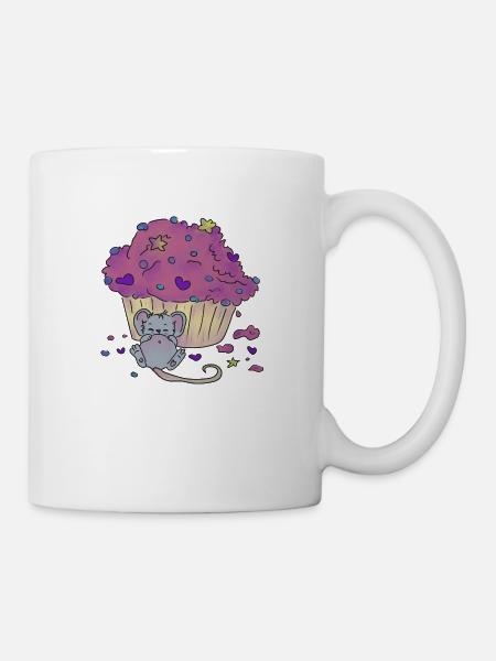 Cupcake - Tasse - Weiß
