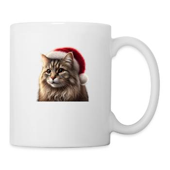 Christmas Cat - Tasse - Weiß - Rechts