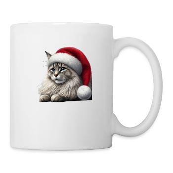 Christmas Cat - Tasse - Weiß - Rechts