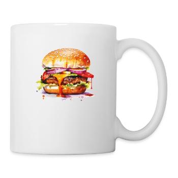 burger - Mug blanc - blanc - Droite