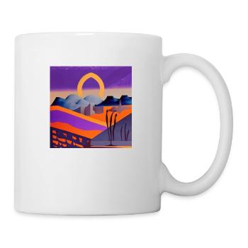 Nuit du désert - Mug blanc - blanc - Droite