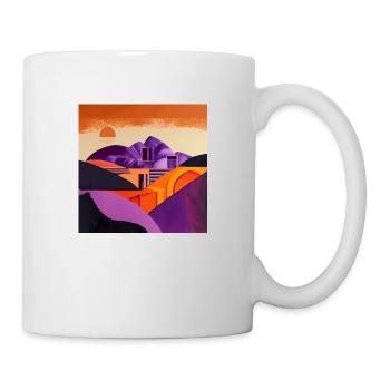Desert at sunset - Mug - white - Right