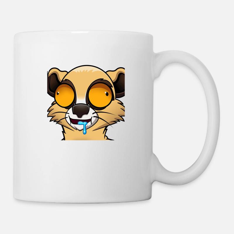 Hypnotisiertes Erdmännchen - Tasse - Weiß