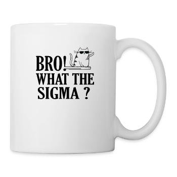 Bro, was zum Teufel? - Tasse - Weiß - Rechts