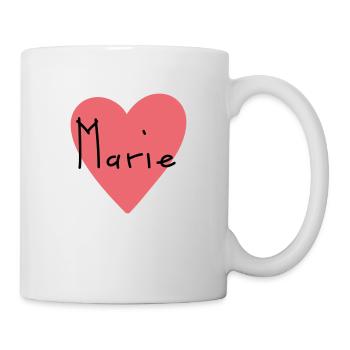 First name Marie Gift - Mug - white - Right