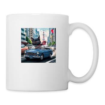 Cat on tour - I love Japan! - Tokyo - Tasse - Weiß - Rechts