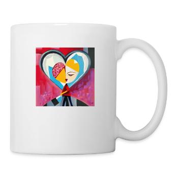 Moitié-moitié - Mug blanc - blanc - Droite