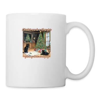 Weihnachtskatzen - Tasse - Weiß - Rechts